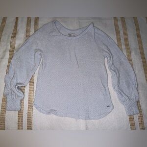 Hollister Heather Light Blue Knit Sweater